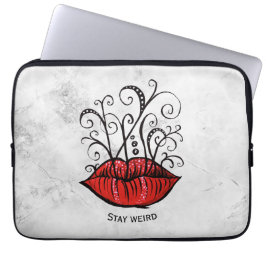 Bleibe Gothic Lips Tattoo Oddity Laptopschutzhülle
