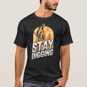 Bleibe Grabgold Silbersteine Mineralienvorschau T-Shirt