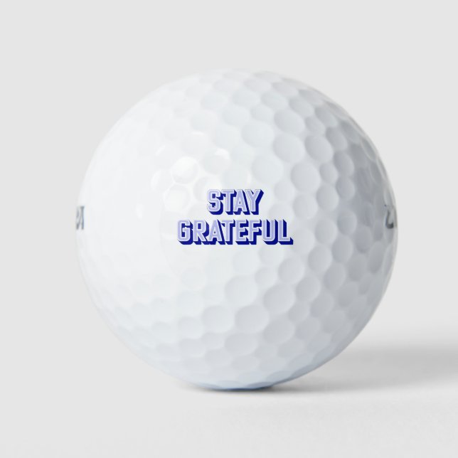 BLEIBE GRATEFUL GOLFBALL (Vorderseite)