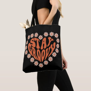 Bleibe Groovy Floral Heart Tasche