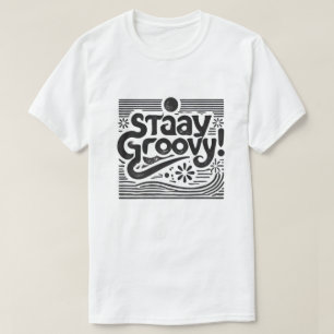 Bleibe Groovy Graphic T - Shirt - Fun Retro Style