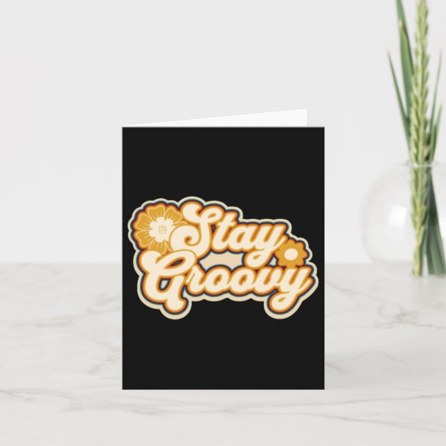 Bleibe Groovy Sticker Karte (Vorderseite)