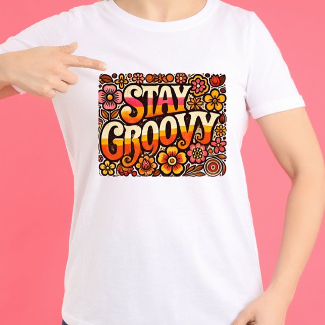 Bleibe Groovy Tri-Blend Shirt (Von Creator hochgeladen)