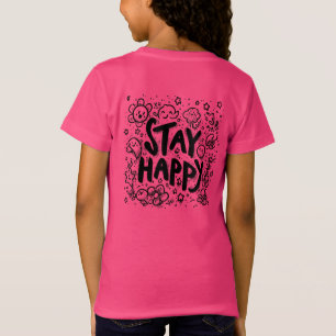 Bleibe Happy Doodle Graphic T - Shirt - Fun Positi