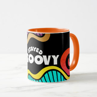 Bleibe Hippie-60er-Design Doodle Tasse