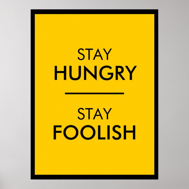 Bleibe Hunger Poster (Vorne)