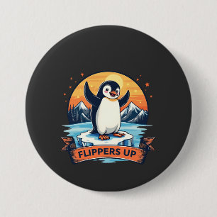 Bleibe ich bei Pinguinen gegen Trump Button
