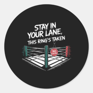 Bleibe in deiner Leitung Runder Aufkleber