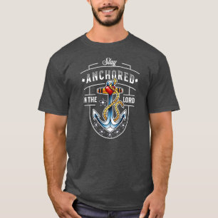 Bleibe in den Herren Männer Christlich T-Shirt