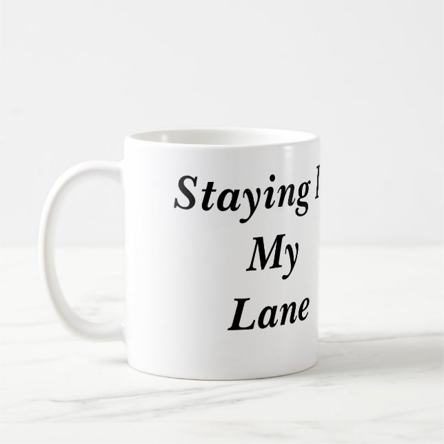 Bleibe in meiner Weg-Tasse Kaffeetasse (Links)