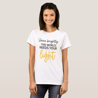 Bleibe Inspiriert! Motivation Zitat Shirt 100% Bau