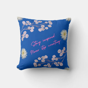 bleibe inspiriertes Kissen