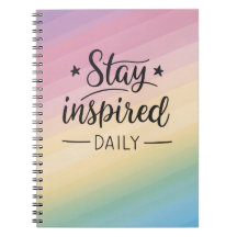 Bleibe Inspiriertes Tagesblatt - Gradient Design