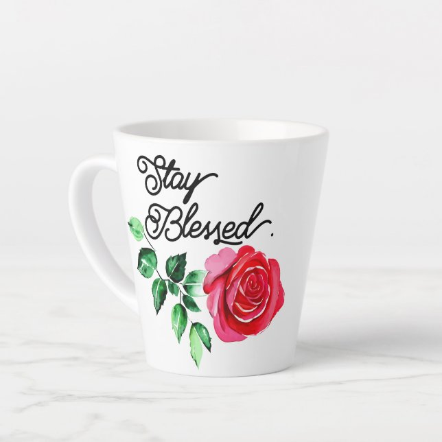 Bleibe Kaffee-Tasse Milchtasse (Linke Ecke)