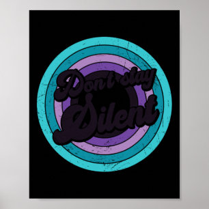 Bleibe keine stumme psychische Nachricht zum Selbs Poster