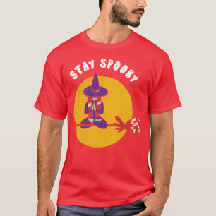 Bleibe lustige Halloween Hexenfeuer Party T-Shirt