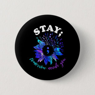 Bleibe Morgen braucht psychische Gesundheit Button