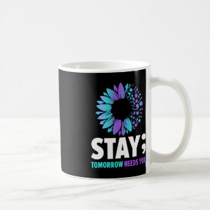 Bleibe Morgen braucht psychische Gesundheit Kaffeetasse