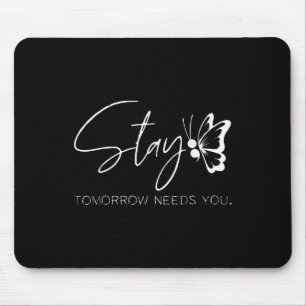 Bleibe - Morgen braucht Semicolon Suicide Preven Mousepad
