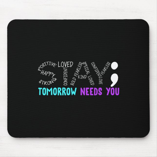 Bleibe Morgen braucht Sie Mousepad (Vorne)