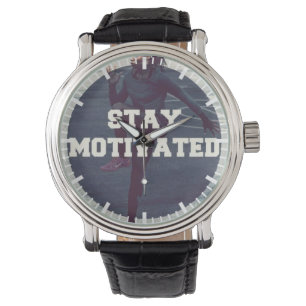 Bleibe Motiviert - Frauenarbeit Motivierend Armbanduhr