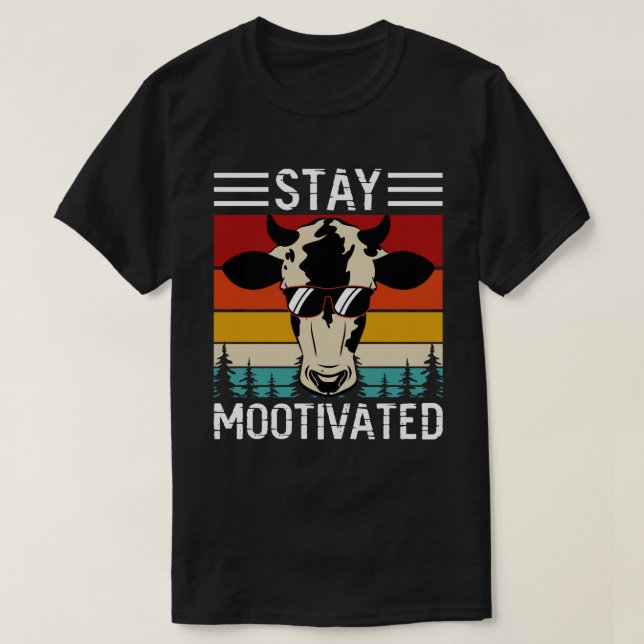 Bleibe Motivierte Fleischfresser T-Shirt (Design vorne)