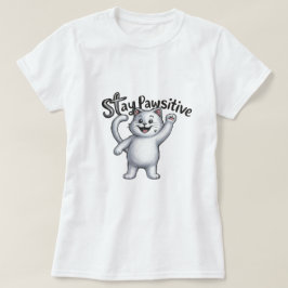 Bleibe Pawsitive Cat T - Shirt