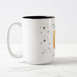 Bleibe Pawsitive Cat Tasse Minimalistische Geschen