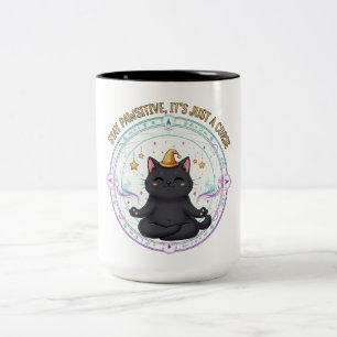 Bleibe Pawsitive Halloween Zweifarbige Tasse