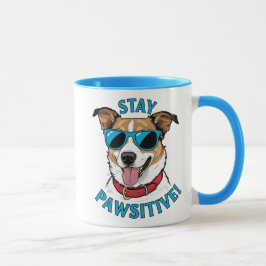 Bleibe Pawsitive Hündin Tasse