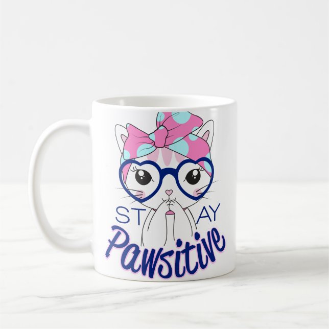 Bleibe Pawsitive Kaffeetasse (Links)