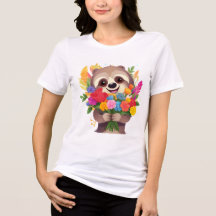 Bleibe Pawsitive - Niedlicher Sloth T - Shirt für 