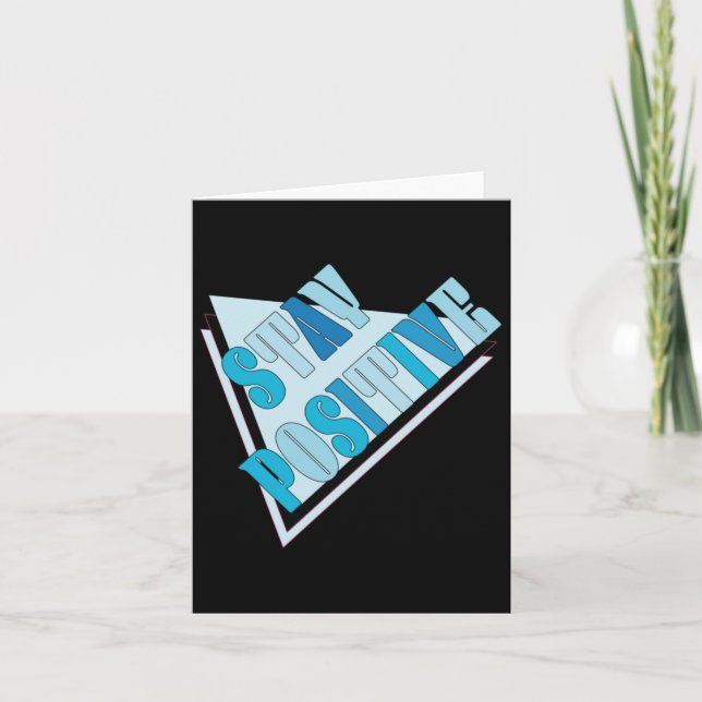 Bleibe Positiv #1218 Sticker Karte (Vorderseite)