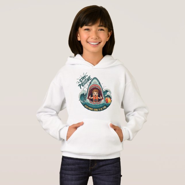 BLEIBE POSITIV: Es wird alles gut Hoodie (Vorne ganz)