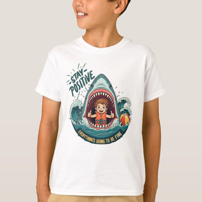 BLEIBE POSITIV: Es wird alles gut T-Shirt (Vorderseite)