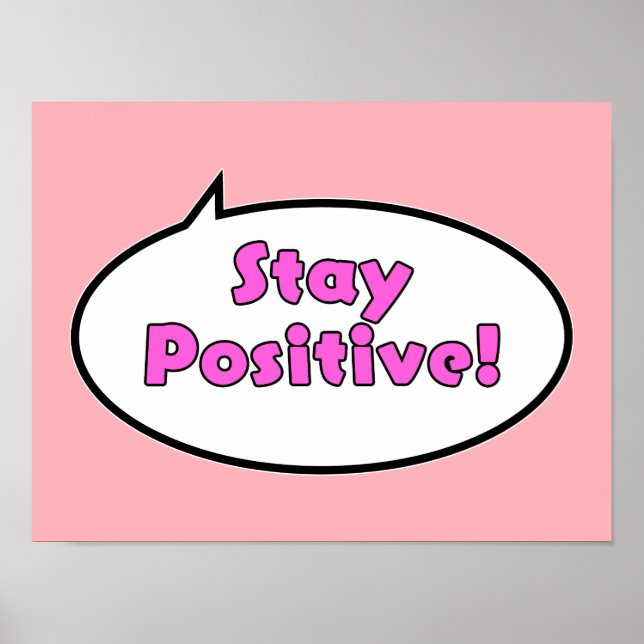 Bleibe positiv! poster (Vorne)