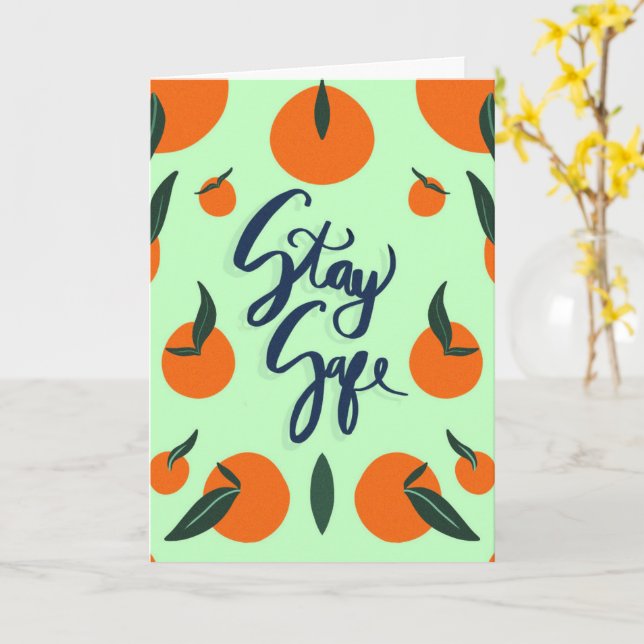 Bleibe Safe Karte (Gelbe Blume)