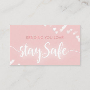Bleibe Safe! Perfekt zum Pop mit einem Geschenk Platzkarte