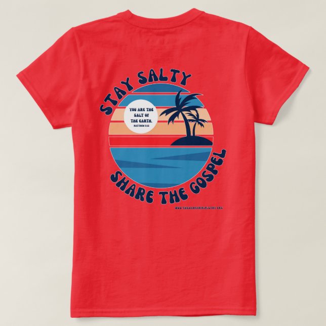 Bleibe Salty T - Shirt (Design Rückseite)