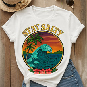 BLEIBE SALTY T Shirt Ocean Waves