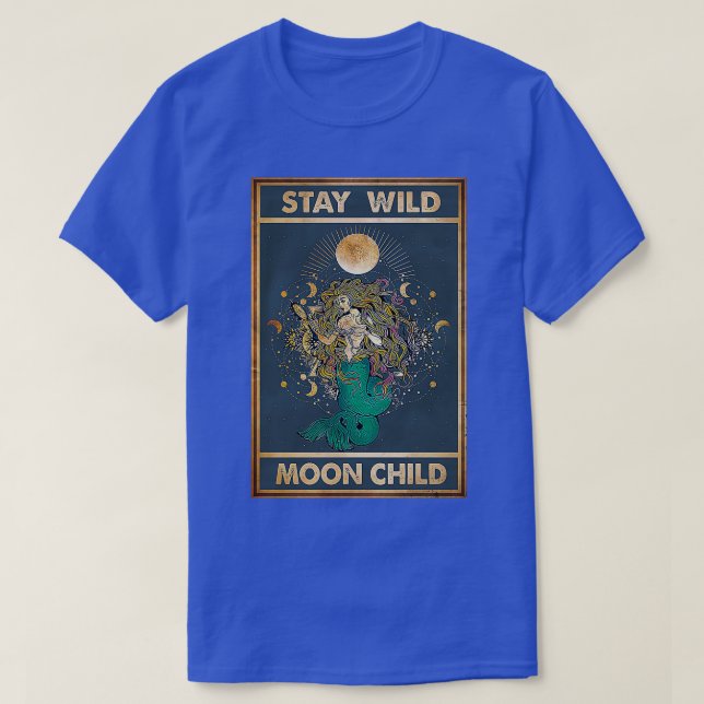 Bleibe Schwarzmohnkind Meerjungfrau 1 T-Shirt (Design vorne)