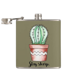 Bleibe Sharp Cactus Flachmann