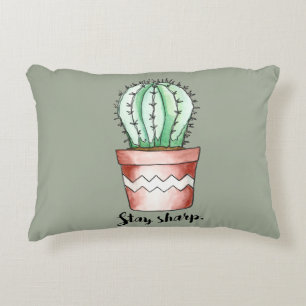 Bleibe Sharp Cactus Zierkissen