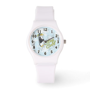 Bleibe Sie coolen Penguin Armbanduhr
