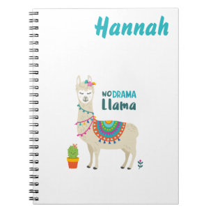 Bleibe Sie cooles Lama Personnalised Notizblock
