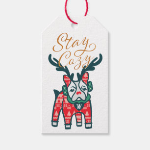 Bleibe Sie Cozy französische Geschenkanhänger