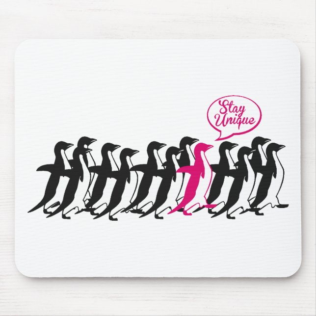 bleibe Sie einzigartig Mousepad (Vorne)