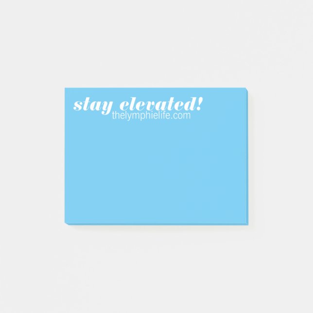Bleibe Sie erhöhte Post-Itanmerkungen Post-it Klebezettel (Vorderseite)