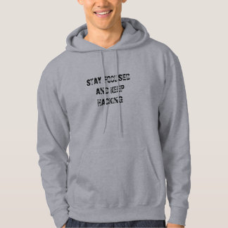 BLEIBE SIE FOKUSSIERT UND BEHALTEN SIE DAS HOODIE