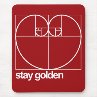 Bleibe Sie golden Mousepad